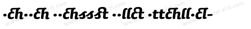 Sauna Swash Bold Italic字体转换